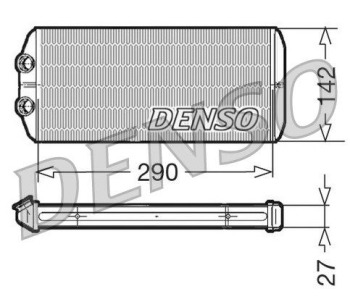 Топлообменник, отопление на вътрешното пространство DENSO DRR12016 за IVECO DAILY III товарен от 1997 до 2007