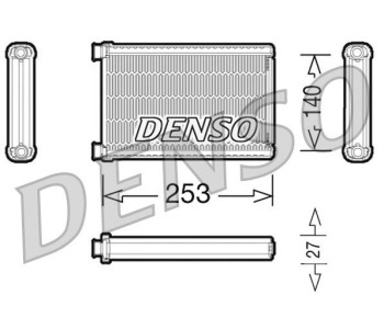 Топлообменник, отопление на вътрешното пространство DENSO DRR12010 за IVECO DAILY IV платформа от 2006 до 2011