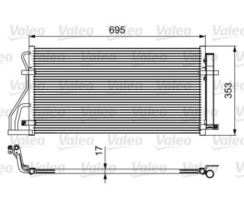 Кондензатор, климатизация VALEO 814488 за KIA CARENS III (UN) от 2006 до 2012