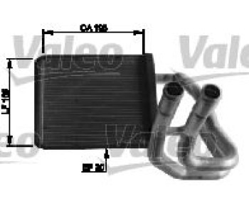 Топлообменник, отопление на вътрешното пространство VALEO 812437 за KIA CERATO I (LD) седан от 2004 до 2009