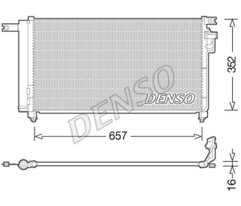 Кондензатор, климатизация DENSO DCN43006 за KIA PICANTO (TA) от 2011 до 2017