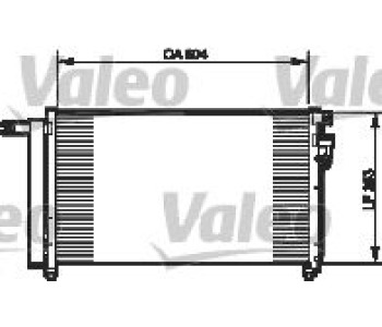 Кондензатор, климатизация VALEO 814349 за KIA RIO II (JB) седан от 2005 до 2011