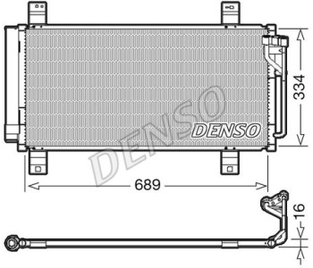Кондензатор, климатизация DENSO DCN44015 за MAZDA 3 (BM) хечбек от 2013