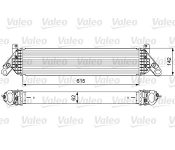 Интеркулер (охладител за въздуха на турбината) VALEO 818630 за MAZDA CX-5 (KE, GH) от 2011