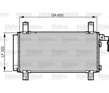 Кондензатор, климатизация VALEO 818090 за MAZDA 6 (GG) седан от 2002 до 2008