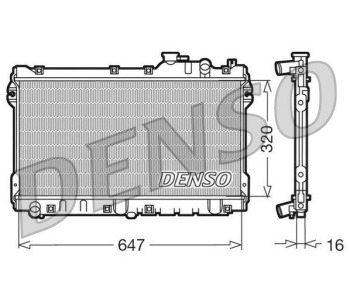 Радиатор, охлаждане на двигателя DENSO DRM44044 за MAZDA 6 (GJ, GL) седан от 2012