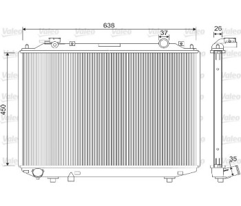 Радиатор, охлаждане на двигателя VALEO 733212 за MAZDA B-SERIE (UN) пикап от 1998 до 2006