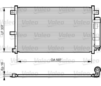Кондензатор, климатизация VALEO 814227 за MAZDA MX-5 III (NC) от 2005 до 2014