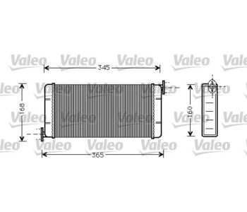 Топлообменник, отопление на вътрешното пространство VALEO 812084 за MERCEDES 190 (W201) от 1982 до 1993