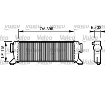 Интеркулер (охладител за въздуха на турбината) VALEO 817759 за MERCEDES A (W169) от 2004 до 2012