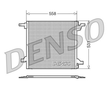 Кондензатор, климатизация DENSO DCN17026 за MERCEDES C (S203) комби от 2001 до 2007