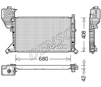 Радиатор, охлаждане на двигателя DENSO DRM17048 за MERCEDES C (C204) купе от 2011 до 2014