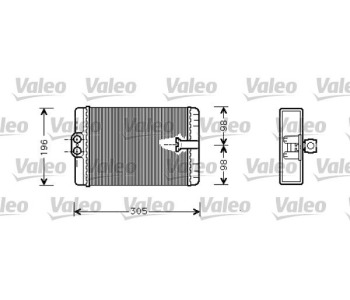 Топлообменник, отопление на вътрешното пространство VALEO 812366 за MERCEDES S (W220) седан от 1998 до 2005