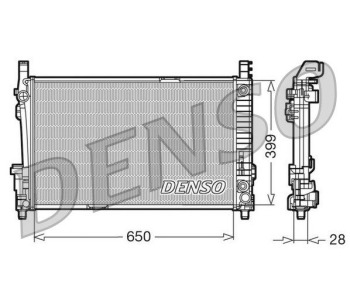 Радиатор, охлаждане на двигателя DENSO DRM17042 за MERCEDES E (W211) седан от 2002 до 2009