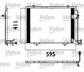 Кондензатор, климатизация VALEO 817562 за MERCEDES SLK (R170) от 1996 до 2004