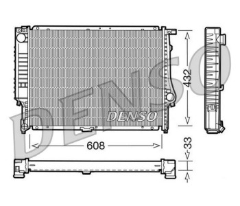 Радиатор, охлаждане на двигателя DENSO DRM05102 за MINI COOPER (R50, R53) от 2001 до 2006