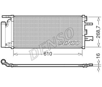 Кондензатор, климатизация DENSO DCN05100 за MINI COOPER (R50, R53) от 2001 до 2006