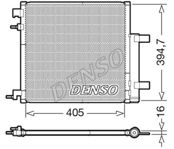 Кондензатор, климатизация DENSO DCN16001 за SMART FORTWO (451) купе от 2007 до 2014