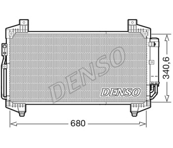 Кондензатор, климатизация DENSO DCN46007 за RENAULT MODUS (F/JP0_) от 2004 до 2012
