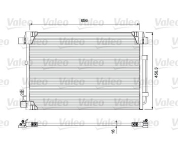 Кондензатор, климатизация VALEO 810910 за NISSAN MURANO II (Z51) от 2007 до 2014
