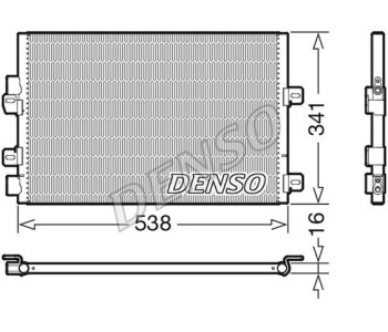 Кондензатор, климатизация DENSO DCN23035 за RENAULT TRAFIC II (JL) пътнически от 2001 до 2014