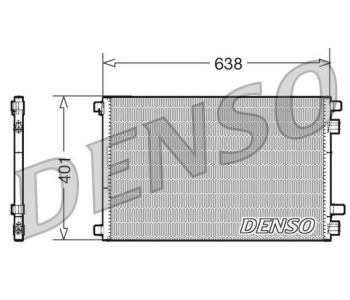 Кондензатор, климатизация DENSO DCN23017 за RENAULT MASTER II (ED/HD/UD) платформа от 1998 до 2010