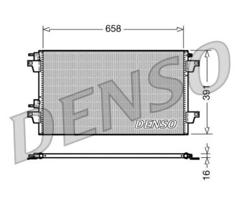 Кондензатор, климатизация DENSO DCN23023 за RENAULT MASTER II (ED/HD/UD) платформа от 1998 до 2010