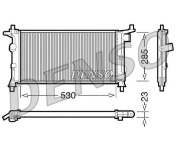 Радиатор, охлаждане на двигателя DENSO DRM20083 за OPEL ASTRA G (F07_) купе от 2000 до 2005