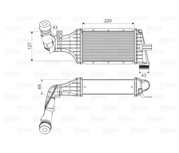 Интеркулер (охладител за въздуха на турбината) VALEO 818660 за OPEL ASTRA G (F69_) седан от 1998 до 2009