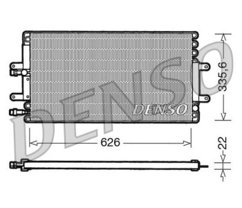 Кондензатор, климатизация DENSO DCN23007 за RENAULT CLIO II (BB0/1/2_, CB0/1/2_) от 1998 до 2005
