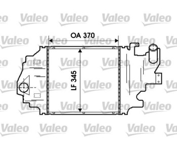 Интеркулер (охладител за въздуха на турбината) VALEO 817923 за RENAULT CLIO II (BB0/1/2_, CB0/1/2_) от 1998 до 2005
