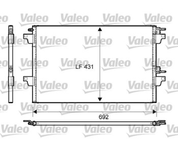 Кондензатор, климатизация VALEO 814007 за RENAULT ESPACE IV (JK0/1_) от 2002 to 2014