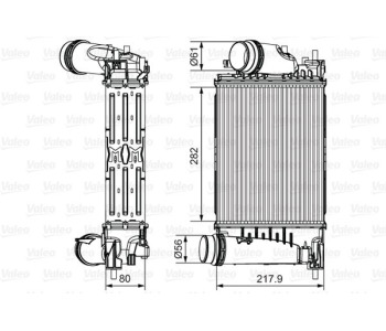 Интеркулер (охладител за въздуха на турбината) VALEO 817175 за RENAULT MEGANE IV GRANDTOUR (K9A/M_) комби от 2016