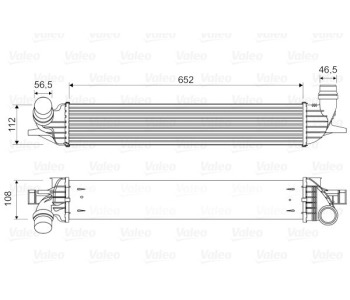 Интеркулер (охладител за въздуха на турбината) VALEO 818330 за RENAULT LAGUNA III (DT0/1) купе от 2008 до 2015