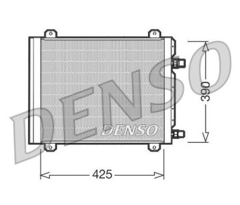 Кондензатор, климатизация DENSO DCN23010 за RENAULT MEGANE I CC (EA0/1_) кабриолет от 1996 до 2003