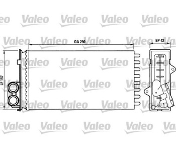 Топлообменник, отопление на вътрешното пространство VALEO 812014 за RENAULT SAFRANE I (B54_) от 1992 до 1997