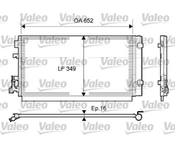 Кондензатор, климатизация VALEO 814094 за RENAULT MEGANE III (DZ0/1_) купе от 2008