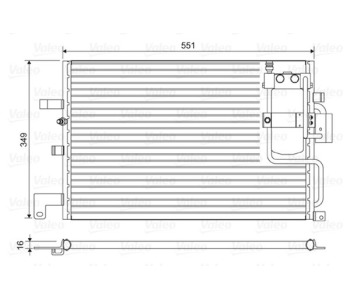 Кондензатор, климатизация VALEO 814036 за SAAB 9-3 (YS3D) кабриолет от 1998 до 2003