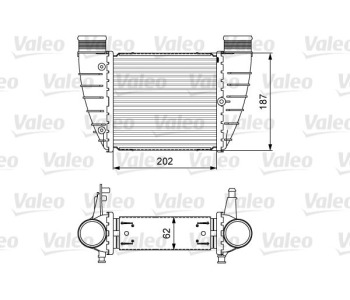 Интеркулер (охладител за въздуха на турбината) VALEO 818325 за SEAT EXEO (3R2) седан от 2008