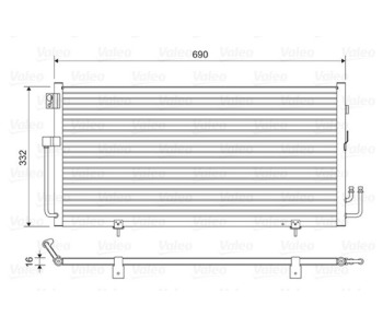 Кондензатор, климатизация VALEO 814063 за SUBARU IMPREZA II (GD) седан от 2000 до 2007