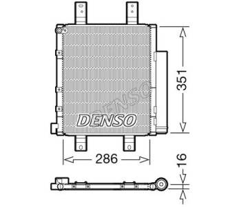 Кондензатор, климатизация DENSO DCN36005 за SUBARU LEGACY V (BR) комби от 2009 до 2014