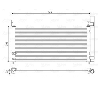Кондензатор, климатизация VALEO 814415 за TOYOTA PRIUS (_W3_) от 2009 до 2015