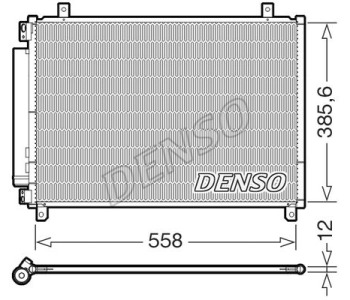 Кондензатор, климатизация DENSO DCN50009 за TOYOTA AVENSIS (_T25_) Liftback от 2003 до 2008
