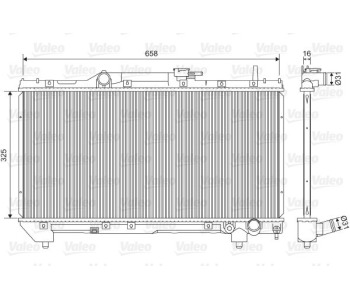 Радиатор, охлаждане на двигателя VALEO 701579 за TOYOTA CARINA E (_T19_) от 1992 до 1997