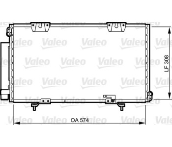 Кондензатор, климатизация VALEO 817803 за TOYOTA AVENSIS (_T22_) седан от 1997 до 2003