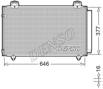 Кондензатор, климатизация DENSO DCN50051 за TOYOTA LAND CRUISER (J120) от 2002 до 2009