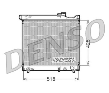 Радиатор, охлаждане на двигателя DENSO DRM50002 за TOYOTA YARIS I (_P1_) от 1999 до 2005