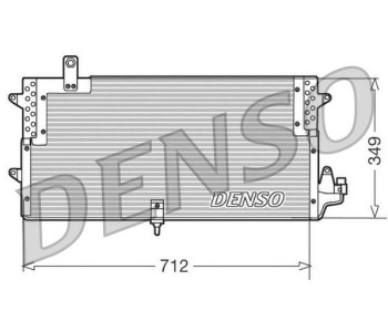 Кондензатор, климатизация DENSO DCN32011 за VOLKSWAGEN PASSAT CC (357) от 2008 до 2012