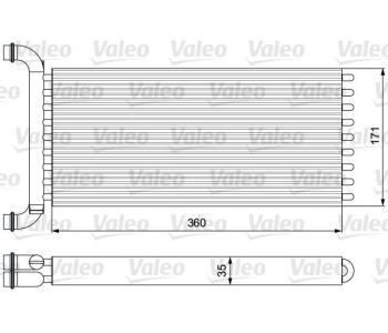 Топлообменник, отопление на вътрешното пространство VALEO 811521 за VOLKSWAGEN CRAFTER 30-35 (2E_) пътнически от 2006 до 2016