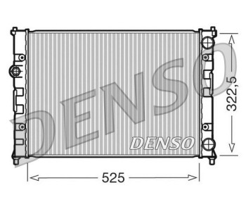 Радиатор, охлаждане на двигателя DENSO DRM32027 за VOLKSWAGEN GOLF III (1E7) кабриолет от 1993 до 1998